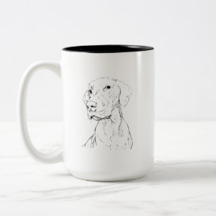 Vizsla Minimalist Ink Dog Coffee Mug