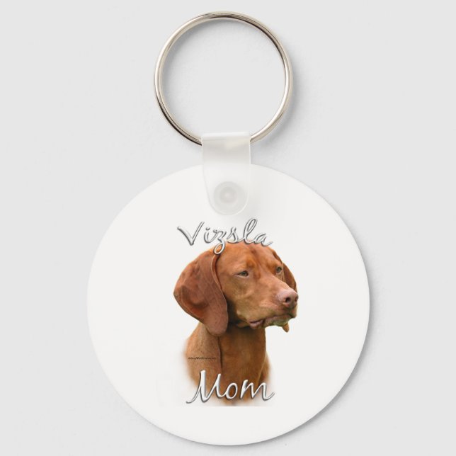 Vizsla Mum 2 Key Ring (Front)