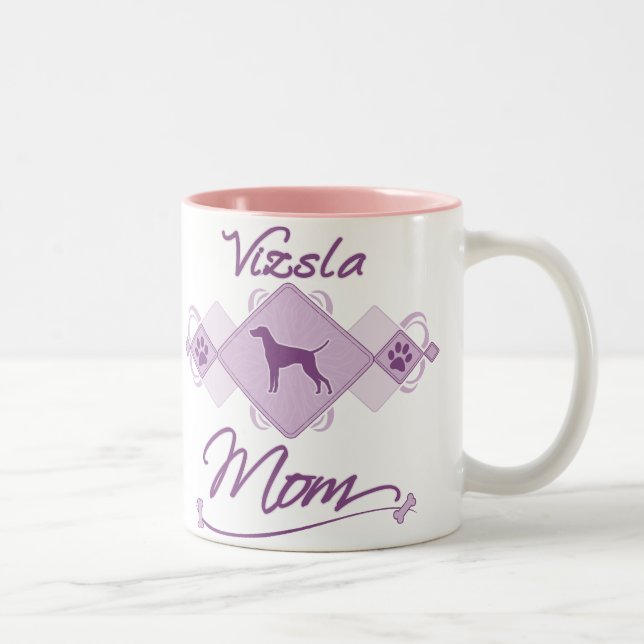 Vizsla Mum Two-Tone Coffee Mug (Right)