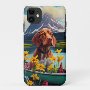 Vizsla on a Paddle: A Scenic Adventure iPhone 11 Case
