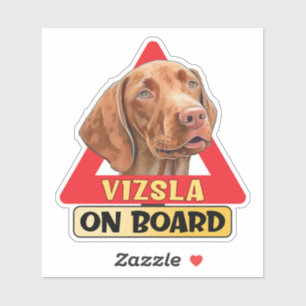 Vizsla On Board Hungarian Dog Red Traffic Sign