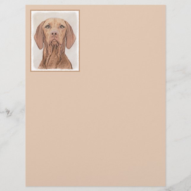 Vizsla Painting - Cute Original Dog Art (Front)