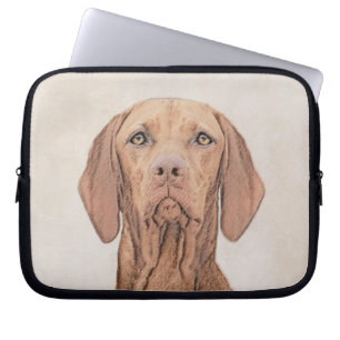 Vizsla Painting - Cute Original Dog Art Laptop Sleeve