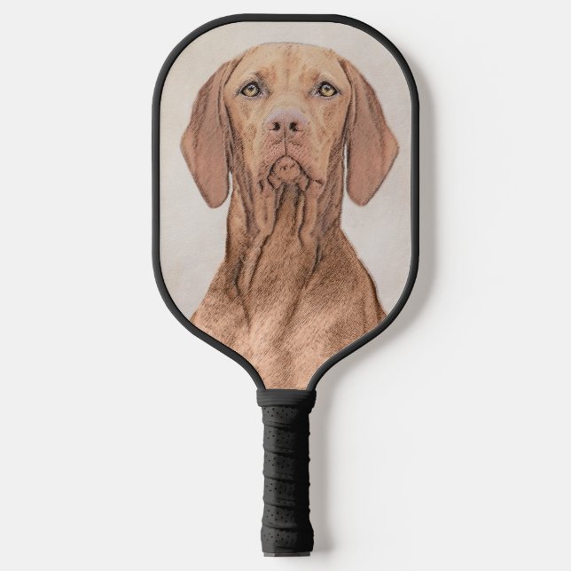 Vizsla Painting - Cute Original Dog Art Pickleball Paddle (Front)