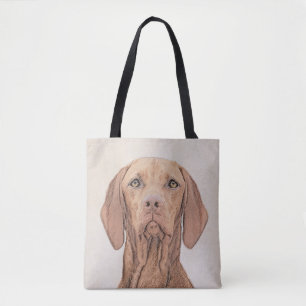 Vizsla Painting - Cute Original Dog Art Tote Bag