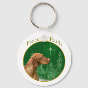 Vizsla Peace Key Ring
