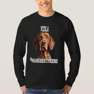 Vizsla Pet Dog Owner Watercolor Art Design #mansbe T-Shirt