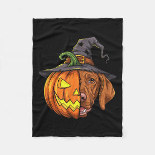 Vizsla Pumpkin Jack O Lantern Halloween Kids Mens  Fleece Blanket