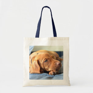 Vizsla Puppy Resting On Its Paw Tote Bag