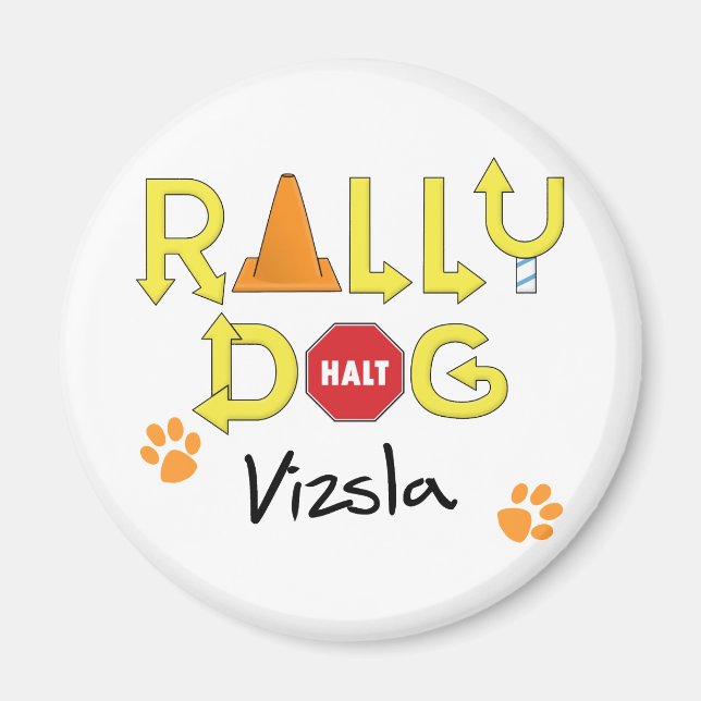 Vizsla Rally Dog Magnet (Front)