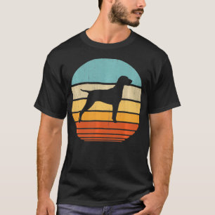 Vizsla Retro Vintage 60s 70s Men Women Gifts Dog L T-Shirt