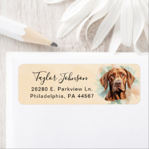 Vizsla Return Address Label