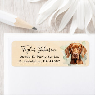 Vizsla Return Address Label