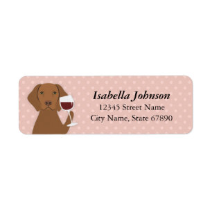 Vizsla Return Address Label