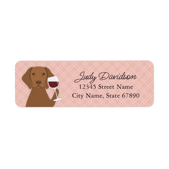 Vizsla Return Address Labels (Front)