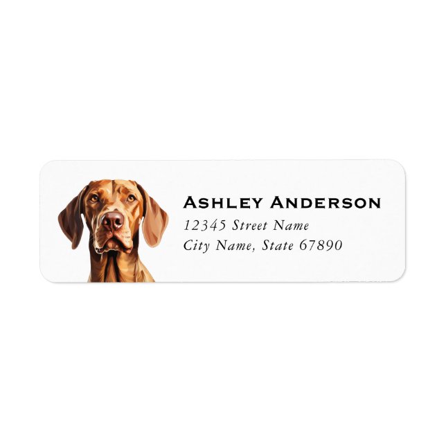 Vizsla Return Address Labels (Front)