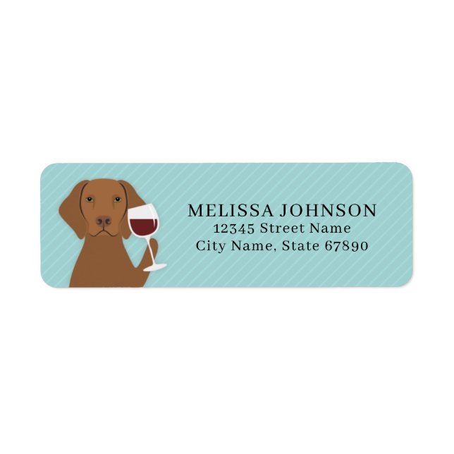 Vizsla Return Address Labels (Front)