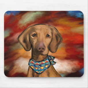 Vizsla Southwestern Mouse Pad