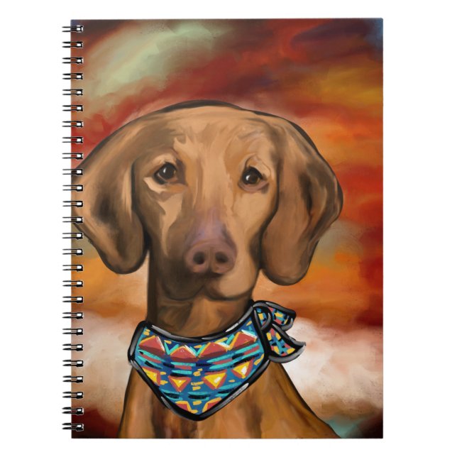 Vizsla Southwestern Notebook (Front)