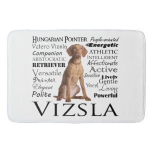 Vizsla Traits Bath Mat