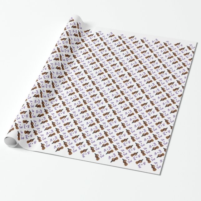 Vizsla Trick Wrapping Paper (Unrolled)