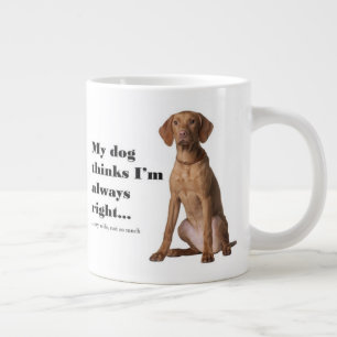Vizsla v Wife Jumbo Mug