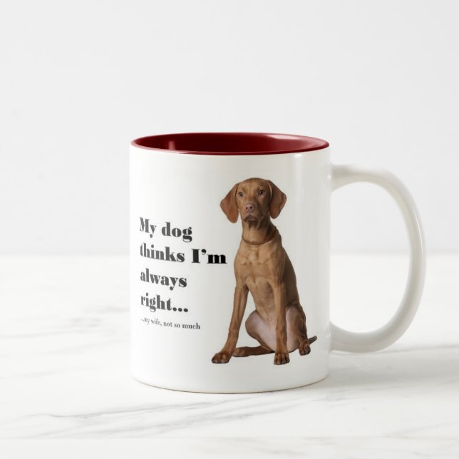 Vizsla v Wife Mug (Right)