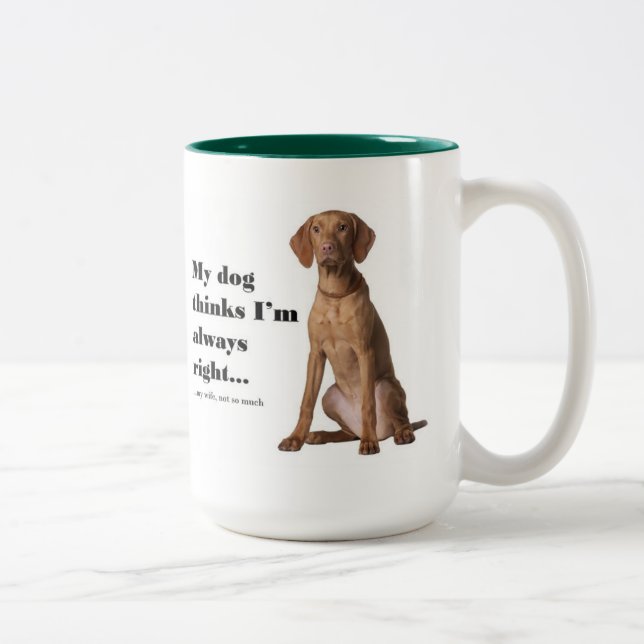 Vizsla v Wife Mug (Right)