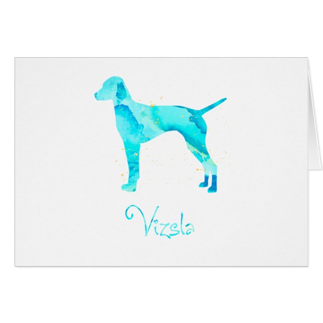 Vizsla Watercolor Design (Front Horizontal)