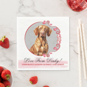 Vizsla Wedding Napkins With Dogs Photo
