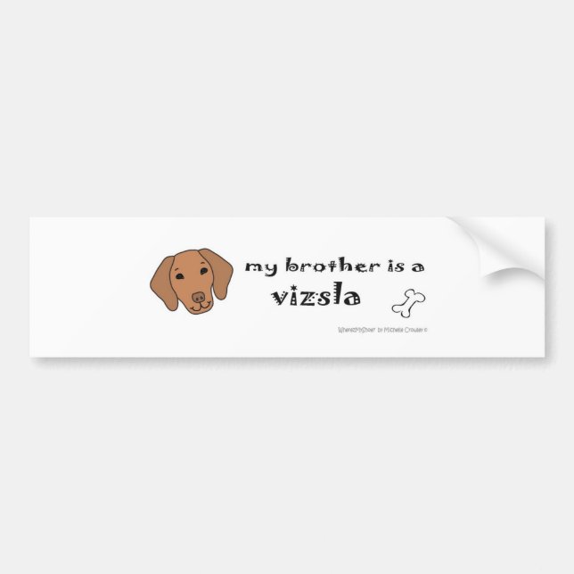 VizslaBrother Bumper Sticker (Front)