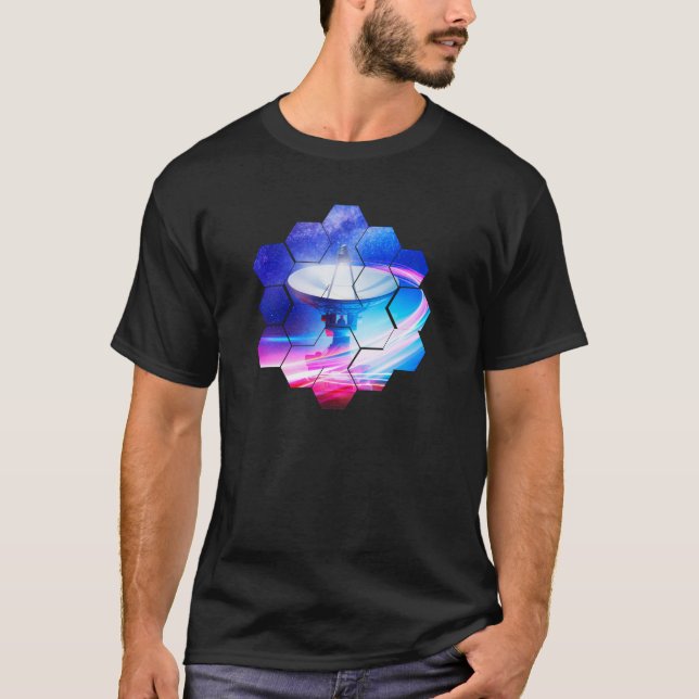 VLA Radio Telescope: Neon light T-Shirt (Front)