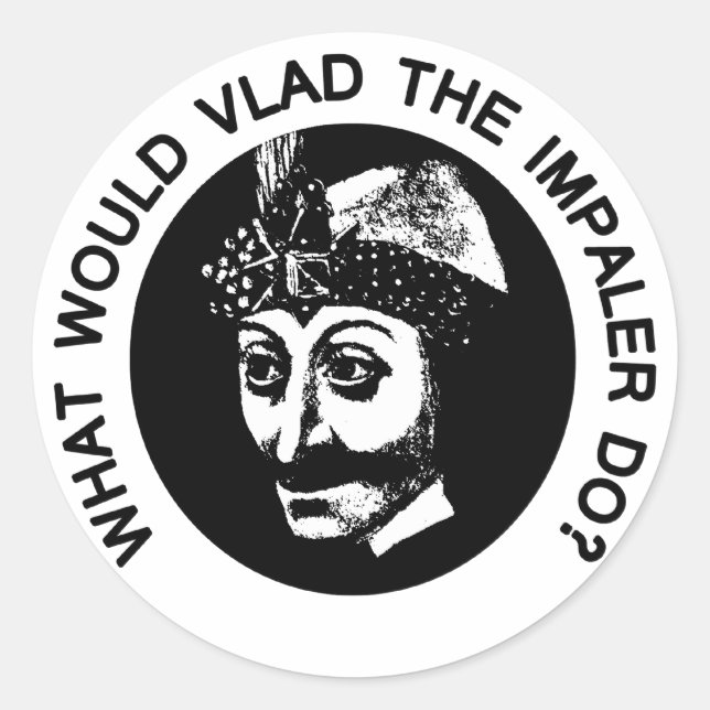 Vlad Classic Round Sticker (Front)