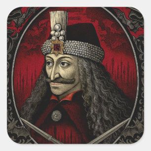 Vlad Dracula Gothic Sticker – Dark Vampire Horror 