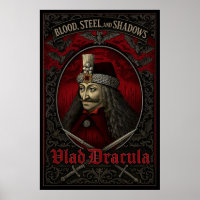 Vlad Dracula Poster – Blood, Steel and Shadows