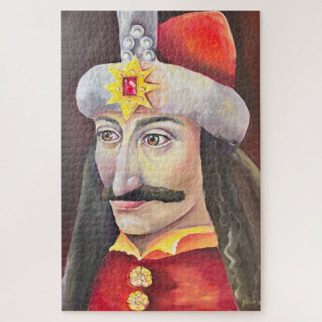 Vlad Tepes Dracula Vlad the Impaler Jigsaw Puzzle (Vertical)