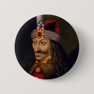 Vlad tepes Impaler Voivode portrait Dracula histor 6 Cm Round Badge