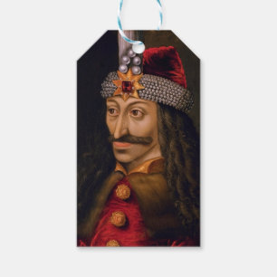 Vlad tepes Impaler Voivode portrait Dracula histor Gift Tags
