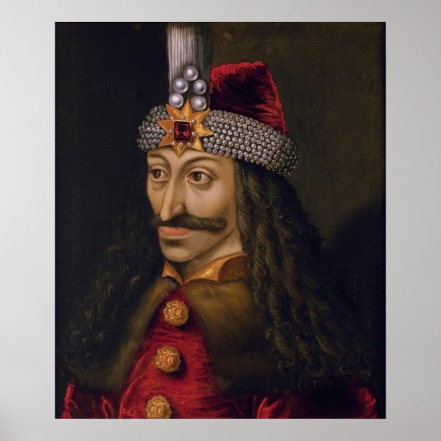 Vlad tepes Impaler Voivode portrait Dracula histor Poster (Front)