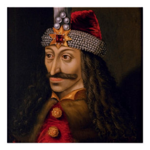 Vlad tepes Impaler Voivode portrait Dracula histor Poster