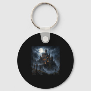 Vlad The Impaler Dark Medieval Castle Art Key Ring
