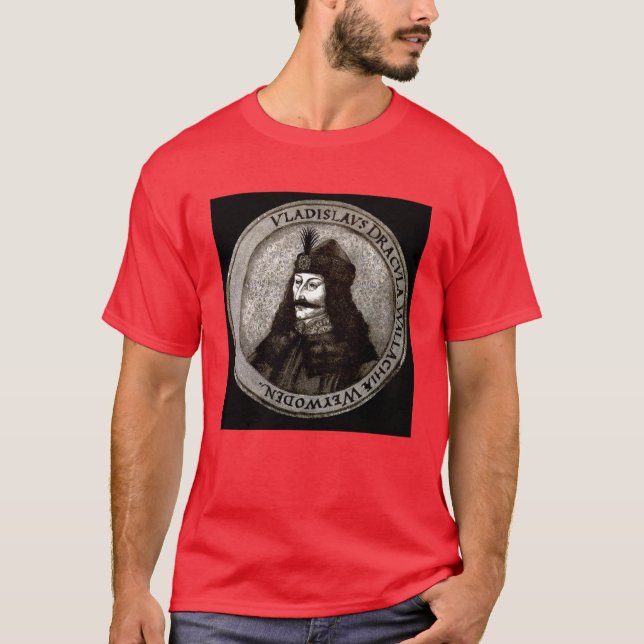 Vlad the Impaler, Dracula, Vampire T-Shirt (Front)