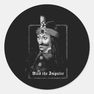 Vlad The Impaler Vintage Gothic Medieval Art Classic Round Sticker