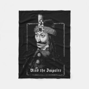 Vlad The Impaler Vintage Gothic Medieval Art Fleece Blanket