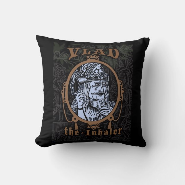 Vlad "The Inhaler" Cushion (Front)