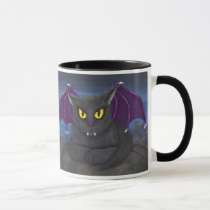 Vlad Vampire Cat Gothic Fantasy Art Mug