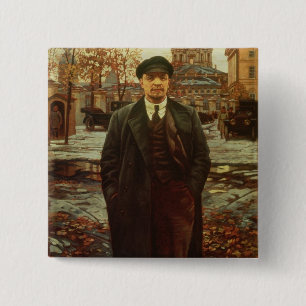 Vladimir Ilyich Lenin at Smolny, c.1925 15 Cm Square Badge