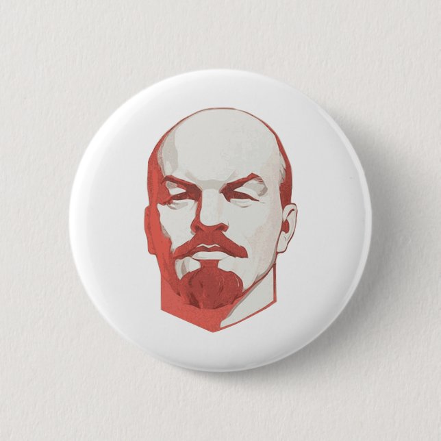 Vladimir Lenin 6 Cm Round Badge (Front)