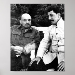 Vladimir Lenin And Joseph Stalin Poster