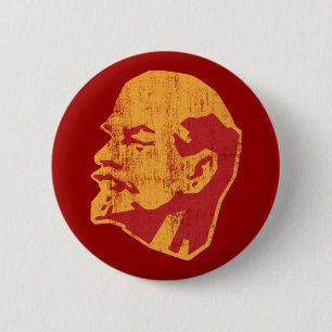 vladimir lenin cccp portrait 6 cm round badge